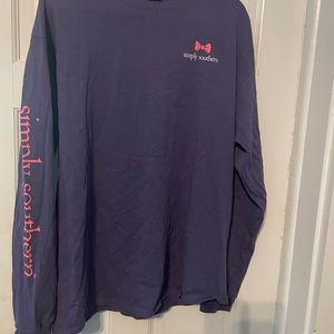 Simply Southern Purple Long Sleeve Tee